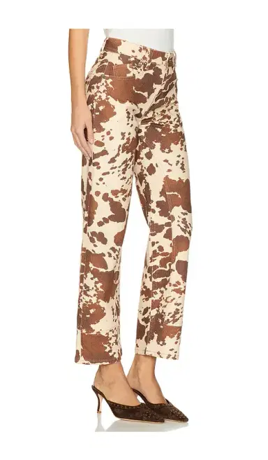 Free People x We The Free Risk Taker Printed Wide Leg Jeans | Thumbnail 2