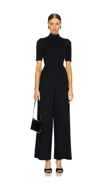 Susana Monaco Mock Neck Short Sleeve Jumpsuit | Thumbnail 1