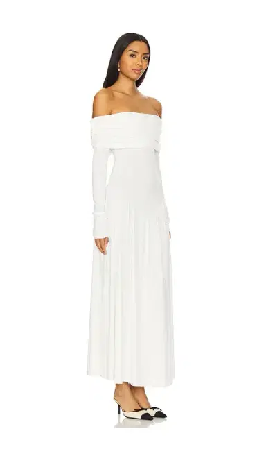 WeWoreWhat Off Shoulder Ruched Midi Dress | Thumbnail 2