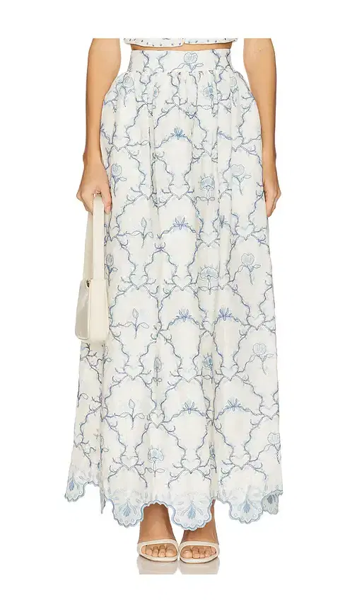 Agua by Agua Bendita Tangelo Maxi Skirt