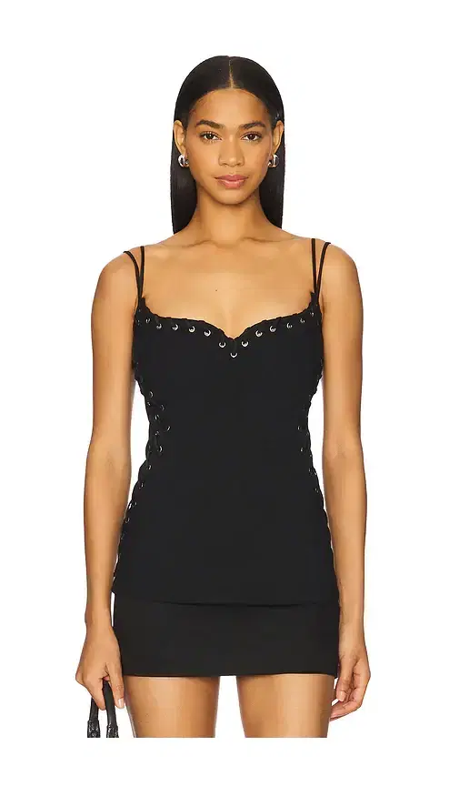 Eyelet Heart Singlet Top
