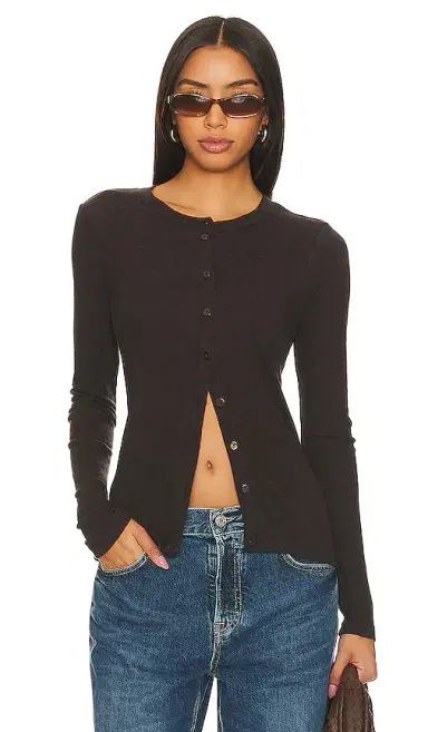 ENZA COSTA Cashmere Long Sleeve Cardigan | Thumbnail 1 ENZA COSTA Cashmere Long Sleeve Cardigan | Thumbnail 1