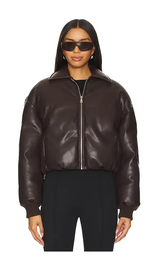 Sanja Faux Leather Jacket