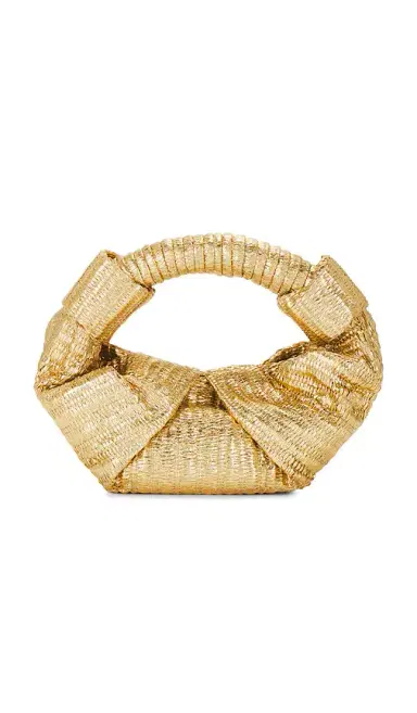 SIMONMILLER Metallic Raffia Lopsy Bag | Thumbnail 2 SIMONMILLER Metallic Raffia Lopsy Bag | Thumbnail 2