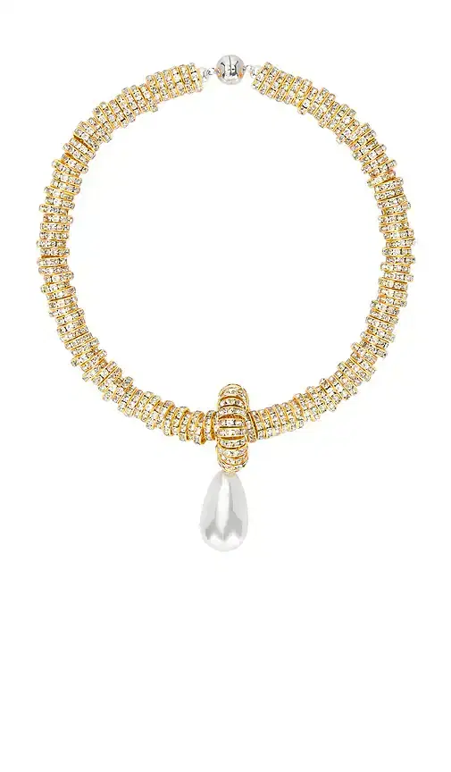 Julietta Pearl Drop Gold Necklace