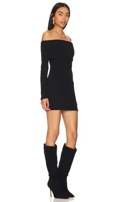 ENZA COSTA Off-shoulder Sweater Mini Dress | Thumbnail 2 ENZA COSTA Off-shoulder Sweater Mini Dress | Thumbnail 2