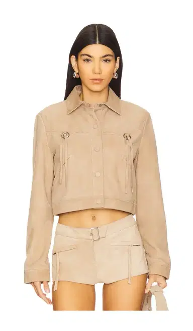 LAMARQUE X Revolve Luna Cropped Jacket | Thumbnail 2