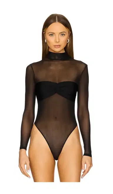 SEROYA X Revolve Stassie Bandeau Mesh Bodysuit | Thumbnail 2 SEROYA X Revolve Stassie Bandeau Mesh Bodysuit | Thumbnail 2