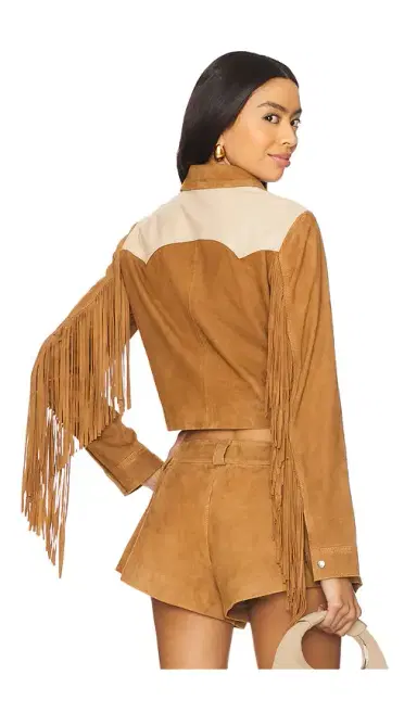 Understated Leather Combo Fringe Jacket | Thumbnail 1 Understated Leather Combo Fringe Jacket | Thumbnail 1