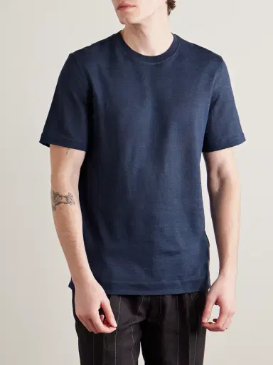 Zegna Oasi Linen T-Shirt - Men | Thumbnail 3