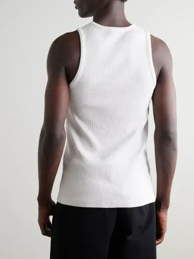 AGOLDE Viggo Ribbed Stretch Organic Cotton and TENCEL™ Lyocell-Blend Tank Top - Men | Thumbnail 4 AGOLDE Viggo Ribbed Stretch Organic Cotton and TENCEL™ Lyocell-Blend Tank Top - Men | Thumbnail 4