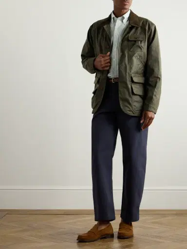 Drake's Button-Down Collar Striped Cotton Oxford Shirt - Men | Thumbnail 2