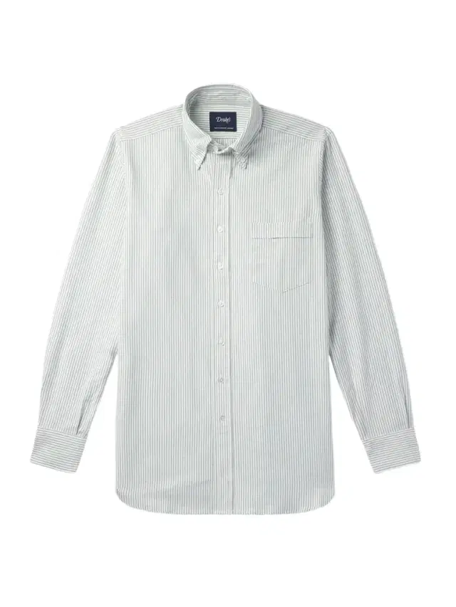 Button-Down Collar Striped Cotton Oxford Shirt - Men Button-Down Collar Striped Cotton Oxford Shirt - Men