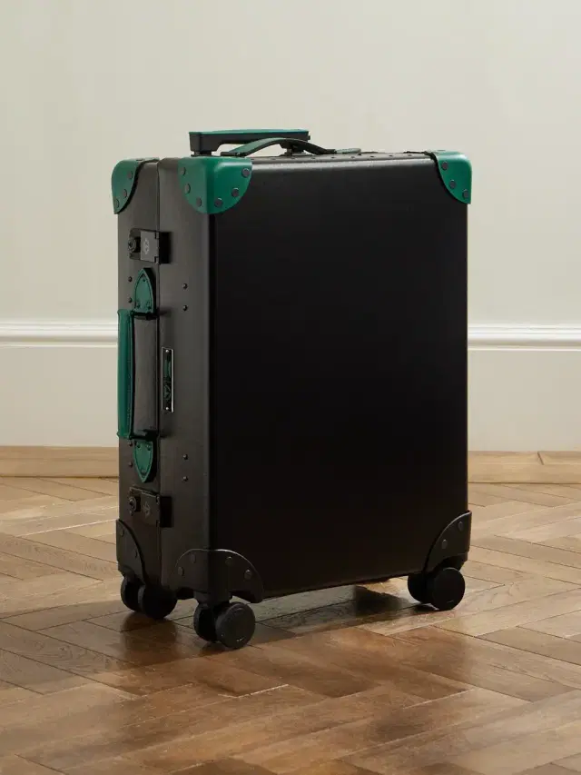 Aston Martin F1 Limited Edition Leather-Trimmed Vulcanised Fibreboard Carry-On Suitcase - Men