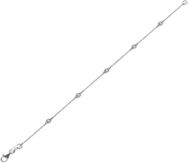 Wish Fine Jewelry 0.24ct Diamond 14K Gold By The Yard Bracelet | Thumbnail 1
