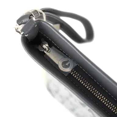goyard Goyard Goyardine Canvas Grey Conti Pouch Palladium Hardware | Thumbnail 7