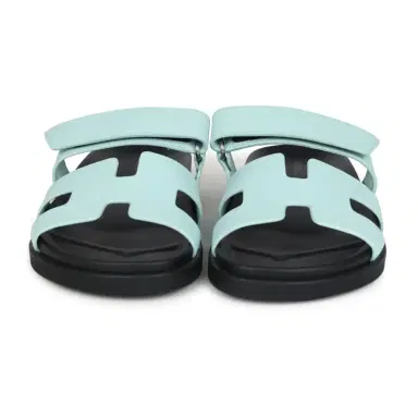 HERMÈS Hermes Chypre Techno Sandals Bleu Cristaux Epsom Palladium Hardware | Thumbnail 2 HERMÈS Hermes Chypre Techno Sandals Bleu Cristaux Epsom Palladium Hardware | Thumbnail 2