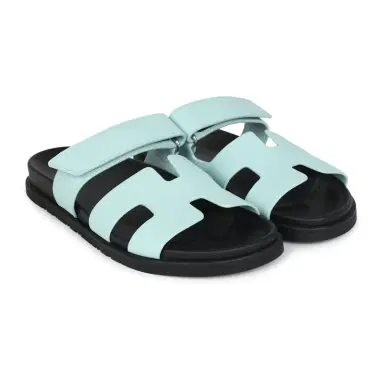 HERMÈS Hermes Chypre Techno Sandals Bleu Cristaux Epsom Palladium Hardware | Thumbnail 3 HERMÈS Hermes Chypre Techno Sandals Bleu Cristaux Epsom Palladium Hardware | Thumbnail 3