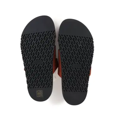 HERMÈS Hermes Chypre Techno Sandals Maroon Muscavado Suede Palladium Hardware 38.5 EU | Thumbnail 8
