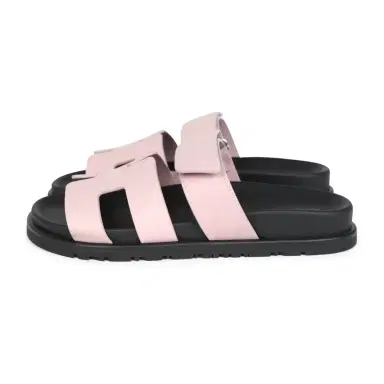 HERMÈS Hermes Chypre Techno Sandals Rose Cancan Calfskin Palladium Hardware 35 EU | Thumbnail 5