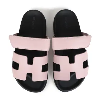 HERMÈS Hermes Chypre Techno Sandals Rose Cancan Calfskin Palladium Hardware 35 EU | Thumbnail 7