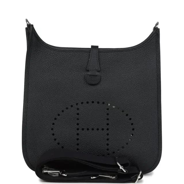Hermes Evelyne III PM Black Clemence Palladium Hardware