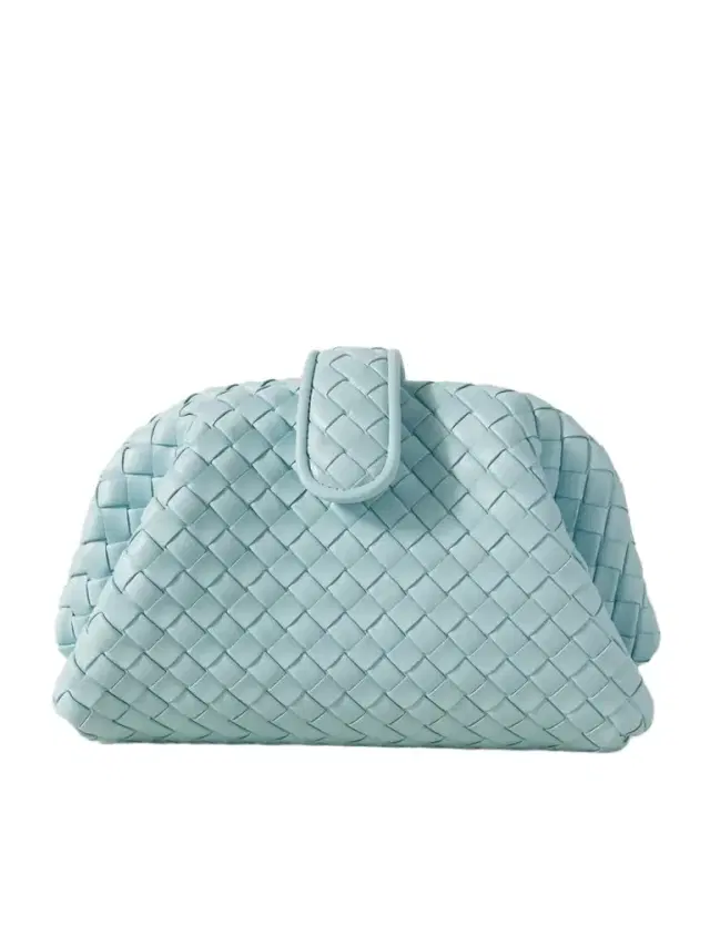 Lauren 1980 Small Intrecciato Leather Clutch