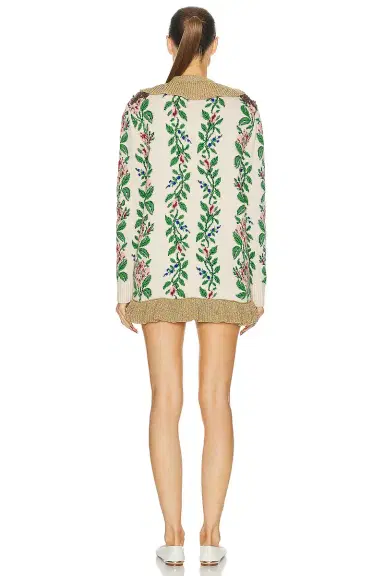 gucci Gucci Floral Ruffle Cardigan | Thumbnail 3 gucci Gucci Floral Ruffle Cardigan | Thumbnail 3