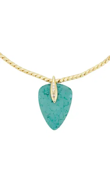 Ettika Twisted Turquoise Statement Pendant Necklace | Thumbnail 2 Ettika Twisted Turquoise Statement Pendant Necklace | Thumbnail 2