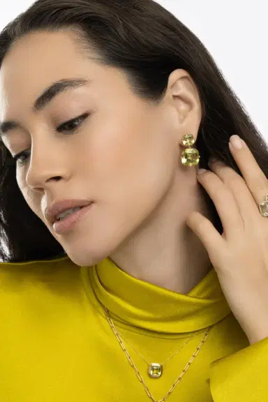 GOSHWARA Lemon Quartz Manhattan Necklace | Thumbnail 4