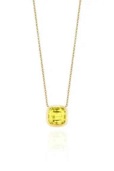 GOSHWARA Lemon Quartz Manhattan Necklace | Thumbnail 1