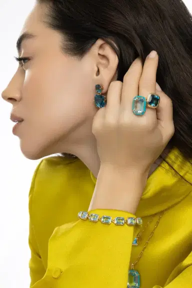 GOSHWARA London Blue Topaz Manhattan Ring | Thumbnail 3 GOSHWARA London Blue Topaz Manhattan Ring | Thumbnail 3