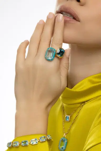 GOSHWARA London Blue Topaz Manhattan Ring | Thumbnail 4 GOSHWARA London Blue Topaz Manhattan Ring | Thumbnail 4