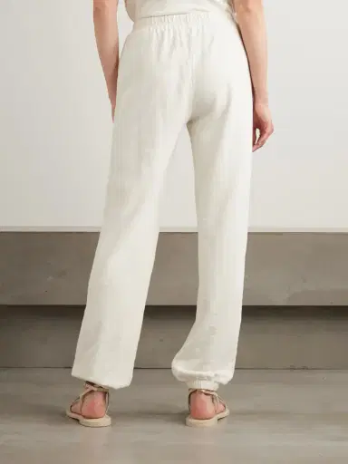 ÉTERNE Vinny Embroidered Tapered Cotton-jersey Track Pants | Thumbnail 3 ÉTERNE Vinny Embroidered Tapered Cotton-jersey Track Pants | Thumbnail 3