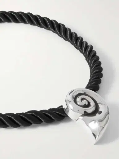 Sophie Buhai Nautilus Silver And Rope Necklace | Thumbnail 4 Sophie Buhai Nautilus Silver And Rope Necklace | Thumbnail 4