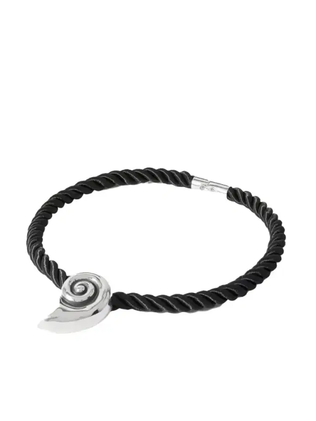 Sophie Buhai Nautilus Silver And Rope Necklace