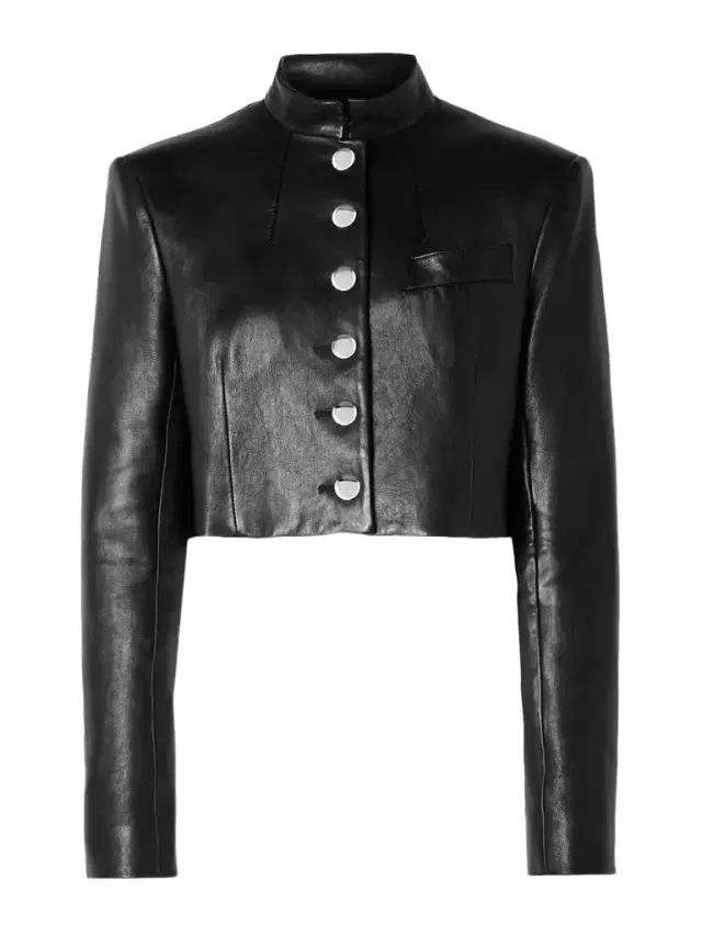 Samuelson Cropped Leather Jacket