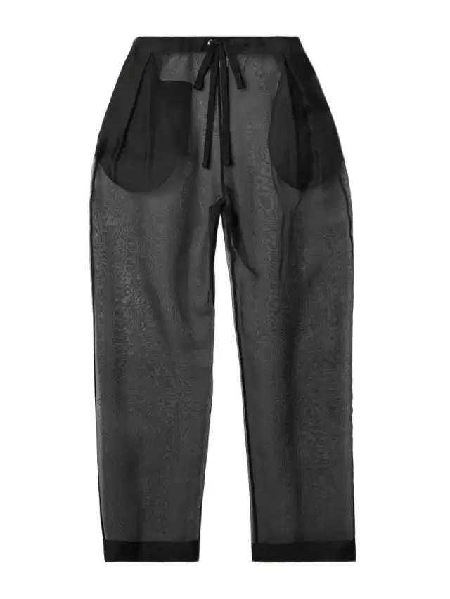 Trenton Pleated Silk-organza Tapered Pants