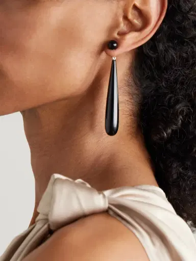 Sophie Buhai Angelika Silver Onyx Earrings | Thumbnail 2 Sophie Buhai Angelika Silver Onyx Earrings | Thumbnail 2
