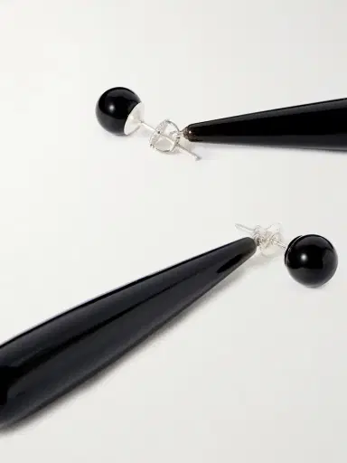Sophie Buhai Angelika Silver Onyx Earrings | Thumbnail 3 Sophie Buhai Angelika Silver Onyx Earrings | Thumbnail 3