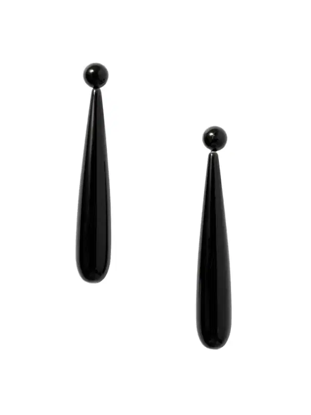 Sophie Buhai Angelika Silver Onyx Earrings