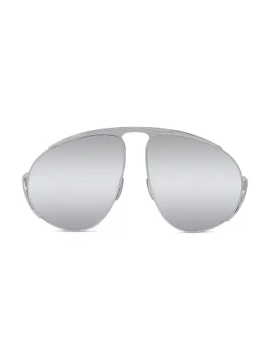 Loewe Women's Signature 61MM Pilot Sunglasses - Silver White Smoke | Thumbnail 2