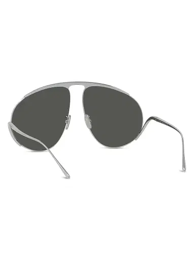 Loewe Women's Signature 61MM Pilot Sunglasses - Silver White Smoke | Thumbnail 4