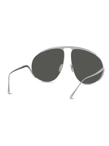 Loewe Women's Signature 61MM Pilot Sunglasses - Silver White Smoke | Thumbnail 6
