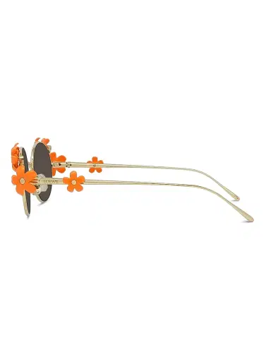LOEWE Women's x Paula's Ibiza 51MM Round Sunglasses - Gold Orange Brown | Thumbnail 3 LOEWE Women's x Paula's Ibiza 51MM Round Sunglasses - Gold Orange Brown | Thumbnail 3