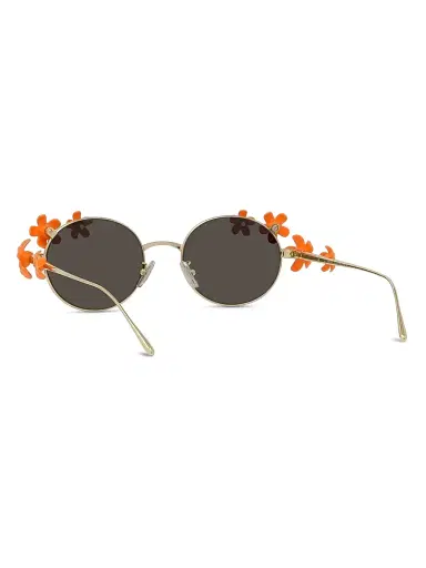 LOEWE Women's x Paula's Ibiza 51MM Round Sunglasses - Gold Orange Brown | Thumbnail 4 LOEWE Women's x Paula's Ibiza 51MM Round Sunglasses - Gold Orange Brown | Thumbnail 4