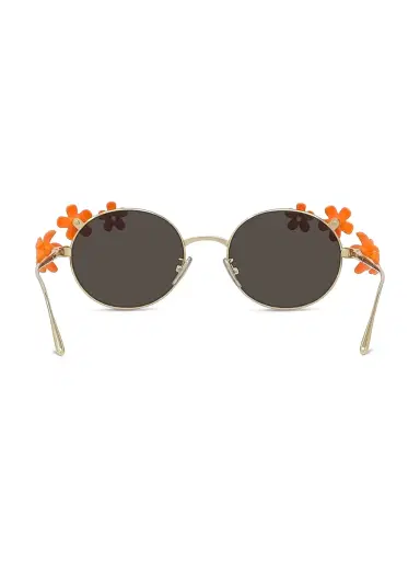 LOEWE Women's x Paula's Ibiza 51MM Round Sunglasses - Gold Orange Brown | Thumbnail 5 LOEWE Women's x Paula's Ibiza 51MM Round Sunglasses - Gold Orange Brown | Thumbnail 5