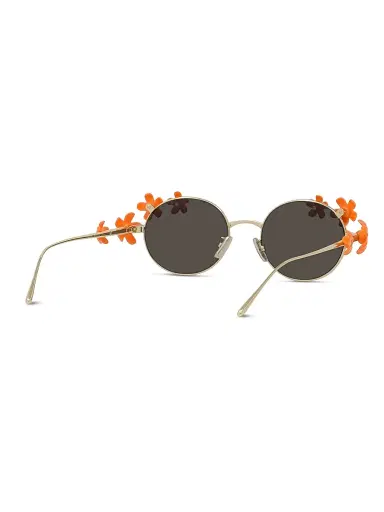 LOEWE Women's x Paula's Ibiza 51MM Round Sunglasses - Gold Orange Brown | Thumbnail 6 LOEWE Women's x Paula's Ibiza 51MM Round Sunglasses - Gold Orange Brown | Thumbnail 6