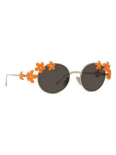 LOEWE Women's x Paula's Ibiza 51MM Round Sunglasses - Gold Orange Brown | Thumbnail 8 LOEWE Women's x Paula's Ibiza 51MM Round Sunglasses - Gold Orange Brown | Thumbnail 8