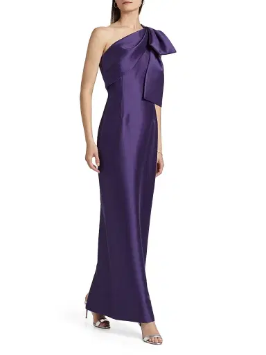 SACHIN BABI Women's Bonnie Bow Column Gown - Regency | Thumbnail 4